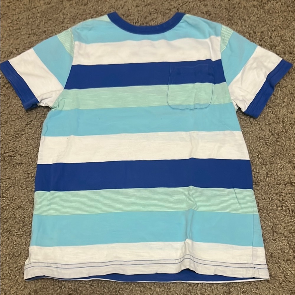 Kids Striped Blue and White T-Shirt